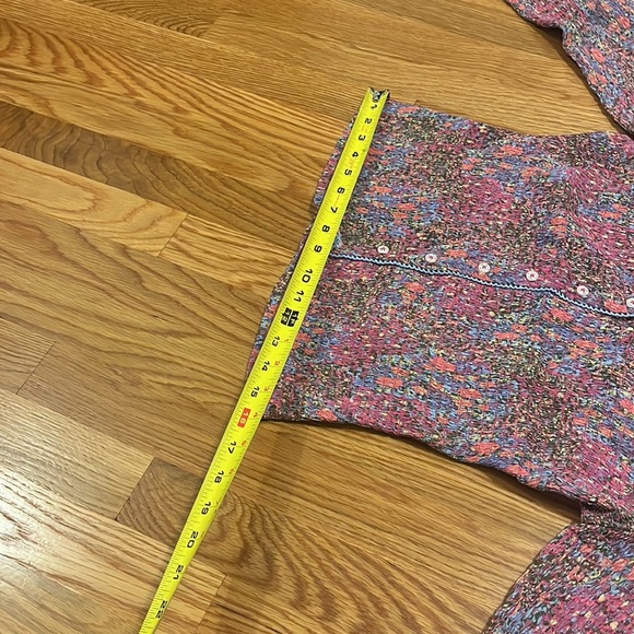 NWT Free People Amelia Printed Blouse Bell Sleeve Blouse $138 Size M or L - Picture 8 of 16